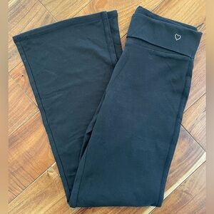 NEW GAPKids Black Fold Top Flare Leggings Various Size